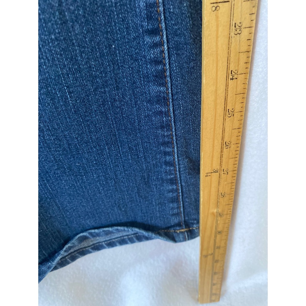 Relativity Bootcut Jeans Women 18 Blue Medium Wash Stretch Denim Mid Rise - Picture 5 of 12